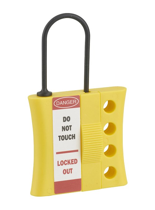 Ganascia PP nylon diametro 3mm isolato 4 fori, lucchettabile - THIRARD
