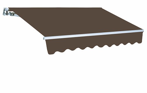 Tenda barra quadra Colore - Marrone P. 200 L. 300