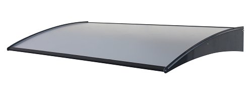 Pensilina alluminio P. 75 L. 140 con copertura in alluminio composito