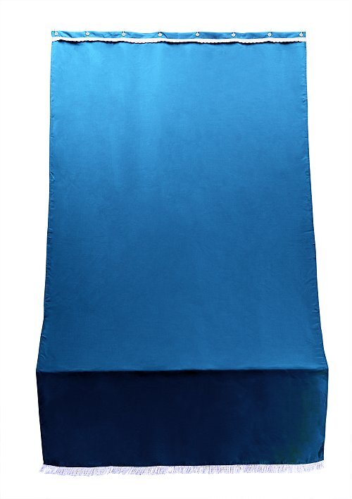 Tenda sole per porta con anelli Blu L. 140 H. 300