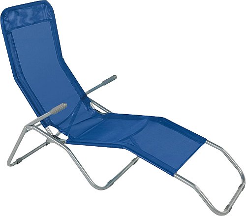 Sdraio Formentera Basculante in acciaio e textilene 450 gr/m² - Colore Blu