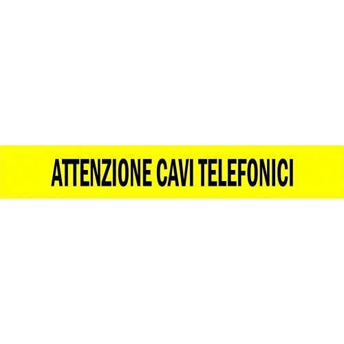 Nastro per Segnalazione con fili di acciaio - ATTENZIONE CAVI TELEFONICI