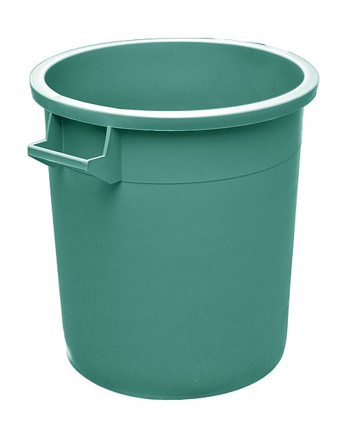 Bidone industriale con manici - capacità 50 litri - verde