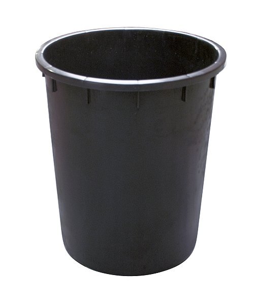 Bidone industriale senza manici - capacità 150 litri - nero