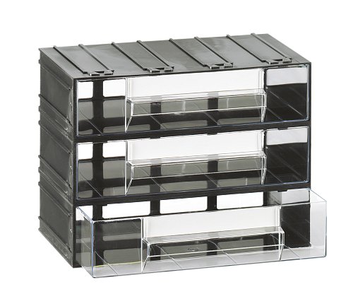 Cassettiera portaminuteria - Modello T/D - 3 cassetti trasparenti