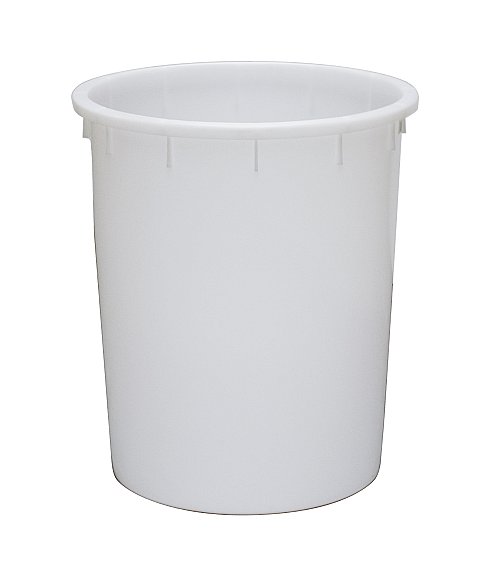 Bidone per alimenti senza manici - capacità 150 litri - bianco neutro