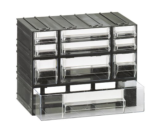 Cassettiera portaminuteria - Modello T/M - 10 cassetti trasparenti