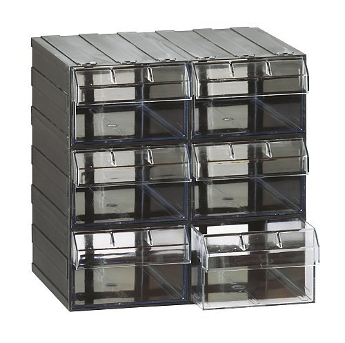 Cassettiera portaminuteria - Modello T/E - 6 cassetti trasparenti