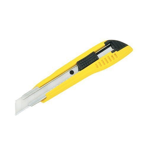 Cutter Tajima 18 mm con guida lama in acciaio giallo