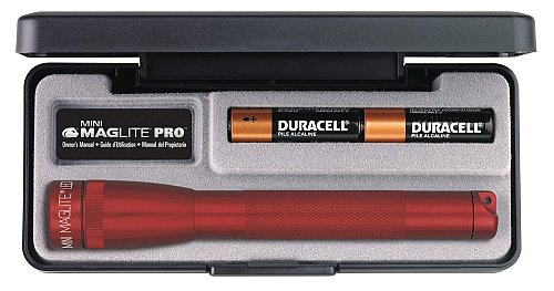 Torcia Mini Maglite  batteria 2AAA incluse colore rossa confezione regalo