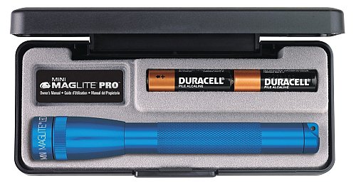 Torcia Mini Maglite Pro batteria 2AA incluse colore blu confezione regalo