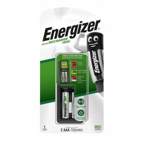 ENERGIZER Carica batterie per Stilo e Ministilo, con 2 AAA
