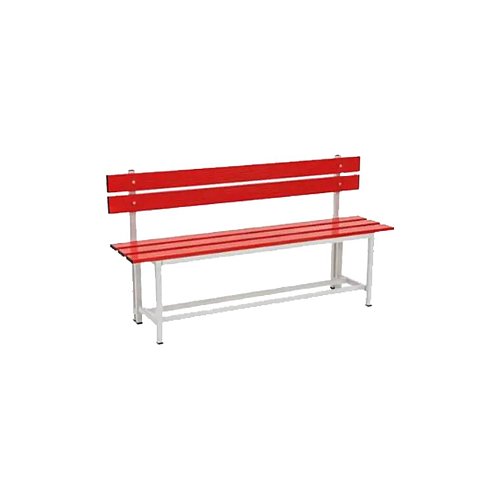 Panca in alluminio con schienale smontata 5 sedute Larghezza 150 cm con volume: 0,12 mc