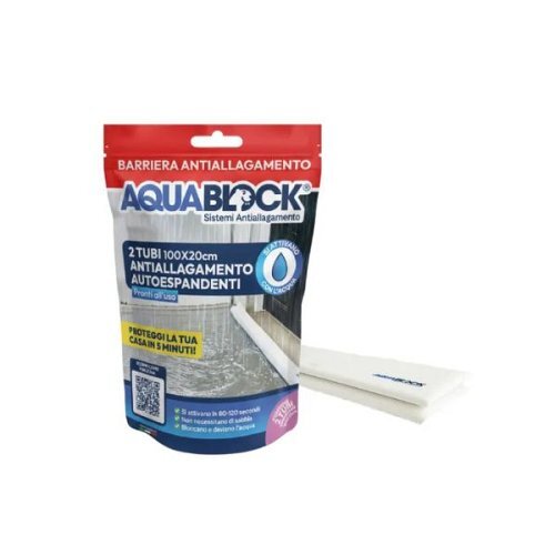 Tubi Autoespandenti Antiallagamento 100x20 cm - Conf. Richiudibile 2pz