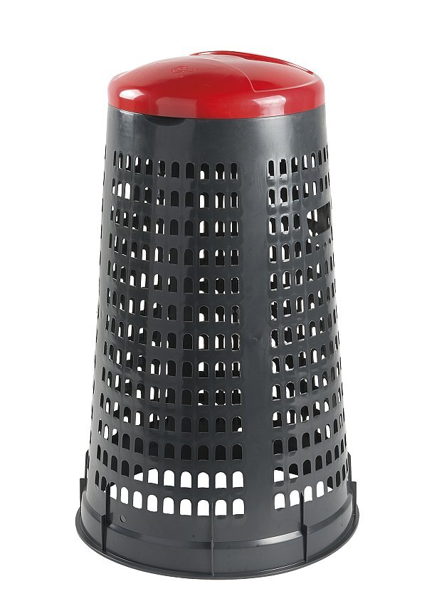 Set 2 Trespidi Porta Rifiuti 110L - Bicolor Grigio Con Coperchi Blu E Verde - Foto 6