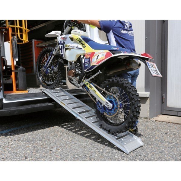 Rampa larga Pieghevole In Alluminio per moto 300 kg 185x71 cm