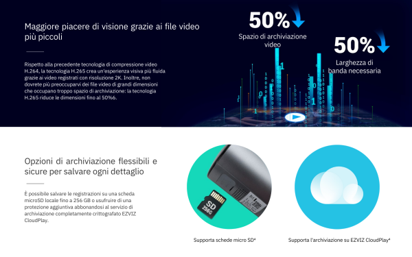 EZVIZ EB3 Telecamera da Esterno a Batteria 3MP, riconoscimento figura umana  con IA. Fino a 120 giorni di autonomia con una carica. 