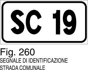 Melis S00359-120-C - Cartello Riccio Trasversale la Strada